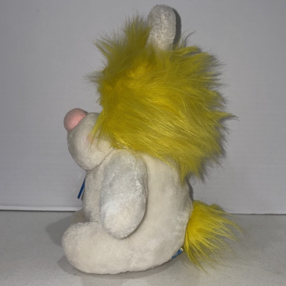 Vintage 1984 Dakin Frou Frou Bunny Plush Yellow Hair W/ Original Hang Tag Token - Picture 4 of 8